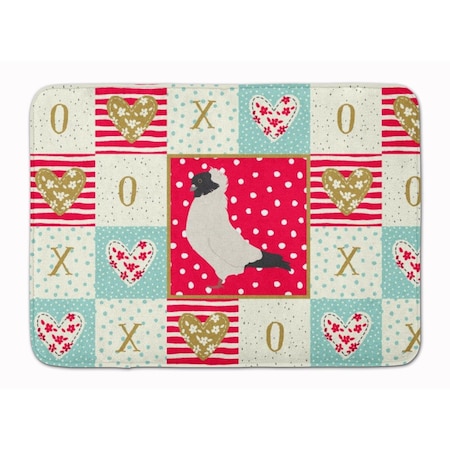 Carolines Treasures 19 x 27 in. Nun Pigeon Love Machine Washable Memory Foam Mat CK5379RUG